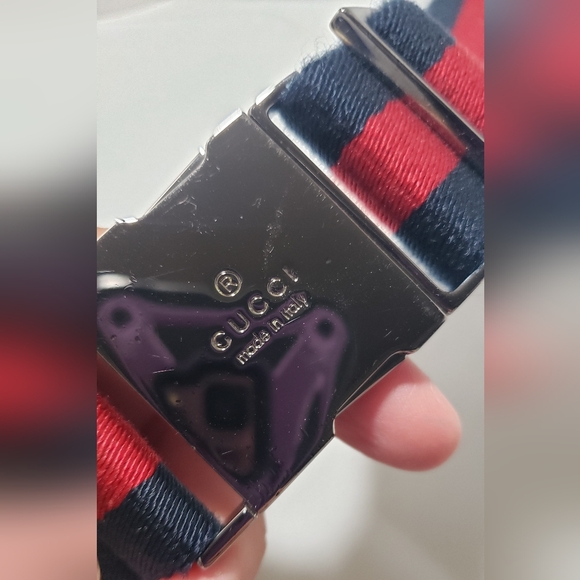 Gucci GG Canvas Supreme Web Double Pocket Belt Bag - Picture 10 of 13